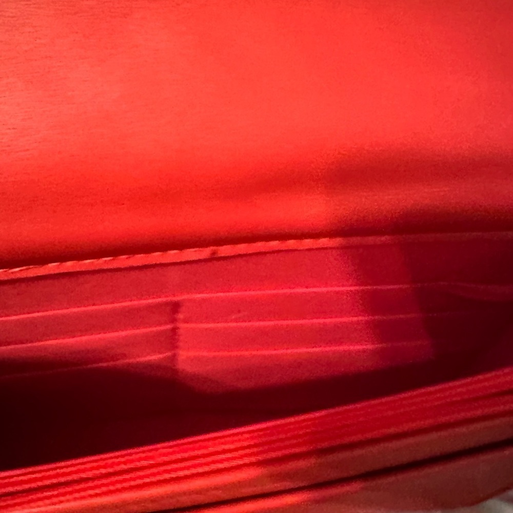 Badgley Mischka Red Quilted Shoulder Bag - Picture 9 of 15